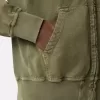 Oversized-fit hoodie med dragkedja och ribbade insatser Oversized-fit hoodie med dragkedja och ribbade insatser