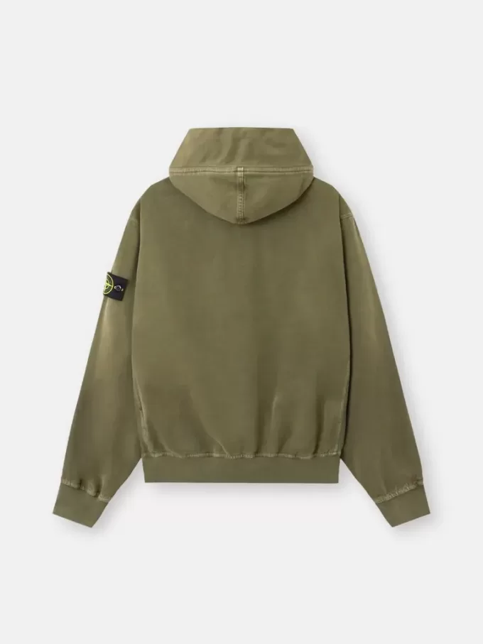 Oversized-fit hoodie med dragkedja och ribbade insatser Oversized-fit hoodie med dragkedja och ribbade insatser