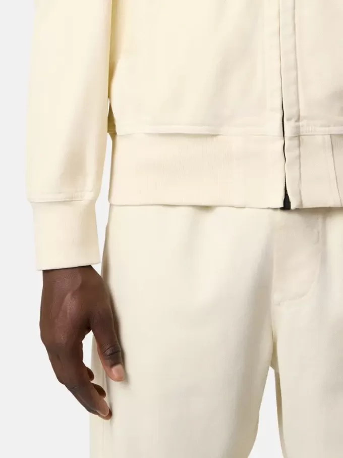 Oversized-fit hoodie med dragkedja och ribbade insatser