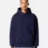 Oversized-fit hoodtröja med känguruficka