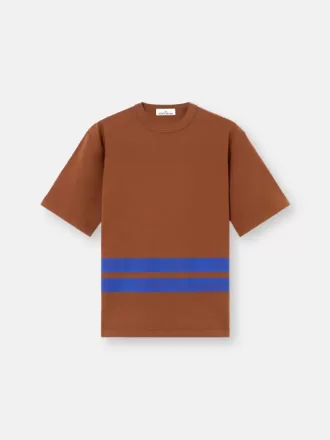 Oversized-fit kortärmad T-shirt med tryckta band