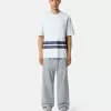 Oversized-fit kortärmad T-shirt med tryckta band