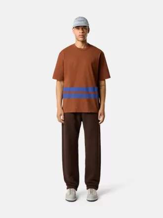 Oversized-fit kortärmad T-shirt med tryckta band