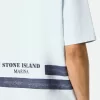 Oversized-fit kortärmad T-shirt med tryckta band