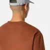 Oversized-fit kortärmad T-shirt med tryckta band