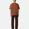 Oversized-fit kortärmad T-shirt med tryckta band