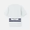 Oversized-fit kortärmad T-shirt med tryckta band