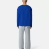 Oversized-fit långärmad T-shirt med Marina-brodyer