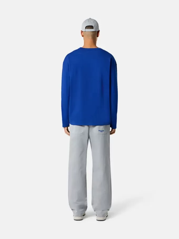 Oversized-fit långärmad T-shirt med Marina-brodyer