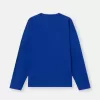 Oversized-fit långärmad T-shirt med Marina-brodyer