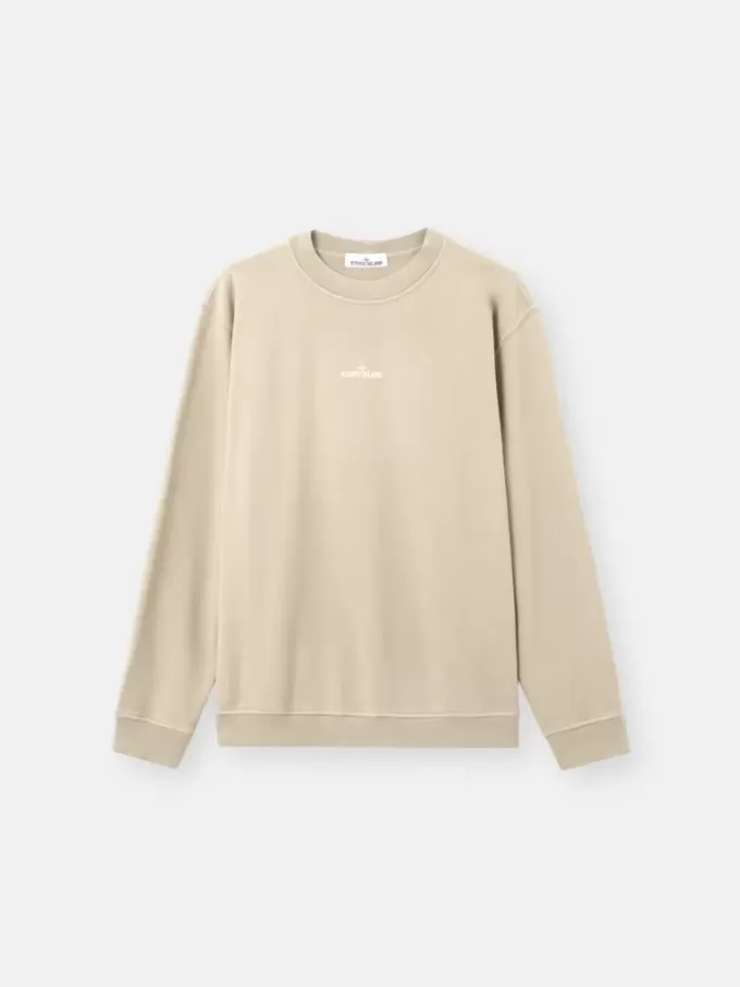 Oversized-fit sweatshirt med rund hals och tryck ”Industrial Four”