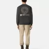 Oversized-fit sweatshirt med rund hals och tryck ”Industrial Four”