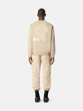 Oversized-fit sweatshirt med rund hals och tryck ”Industrial Four”