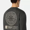 Oversized-fit sweatshirt med rund hals och tryck ”Industrial Four”