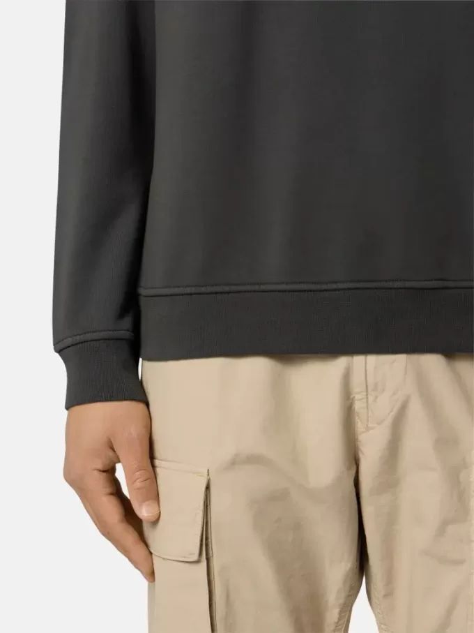 Oversized-fit sweatshirt med rund hals och tryck ”Industrial Four”