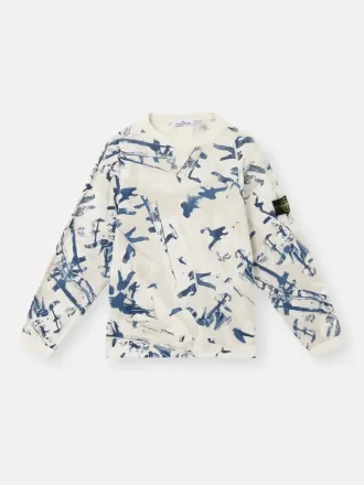 Oversized-fit tröja med rund hals och kamouflageprint Oversized-fit tröja med rund hals och kamouflageprint