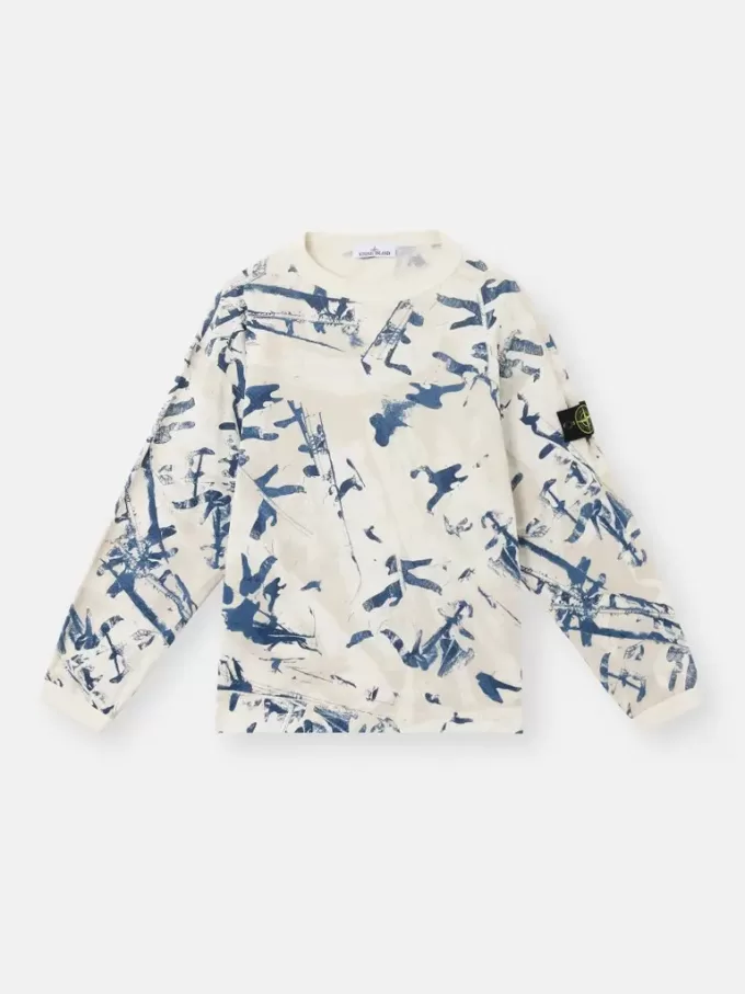 Oversized-fit tröja med rund hals och kamouflageprint Oversized-fit tröja med rund hals och kamouflageprint