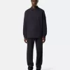 Polo-sweatshirt i normal passform med tryckknappar