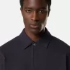 Polo-sweatshirt i normal passform med tryckknappar