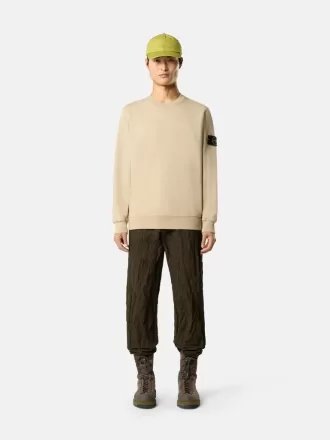 Regular fit-tröja med rund hals och elastiska muddar