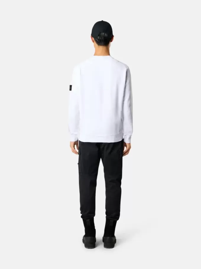 Regular fit-tröja med rund hals och elastiska muddar