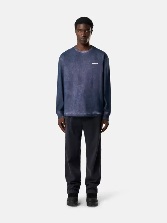 Regular fit-tröja med rund hals och tryckt text