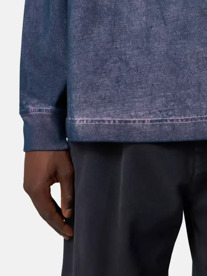 Regular fit-tröja med rund hals och tryckt text