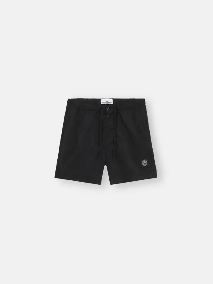 Slim-fit badshorts med fickor Slim-fit badshorts med fickor
