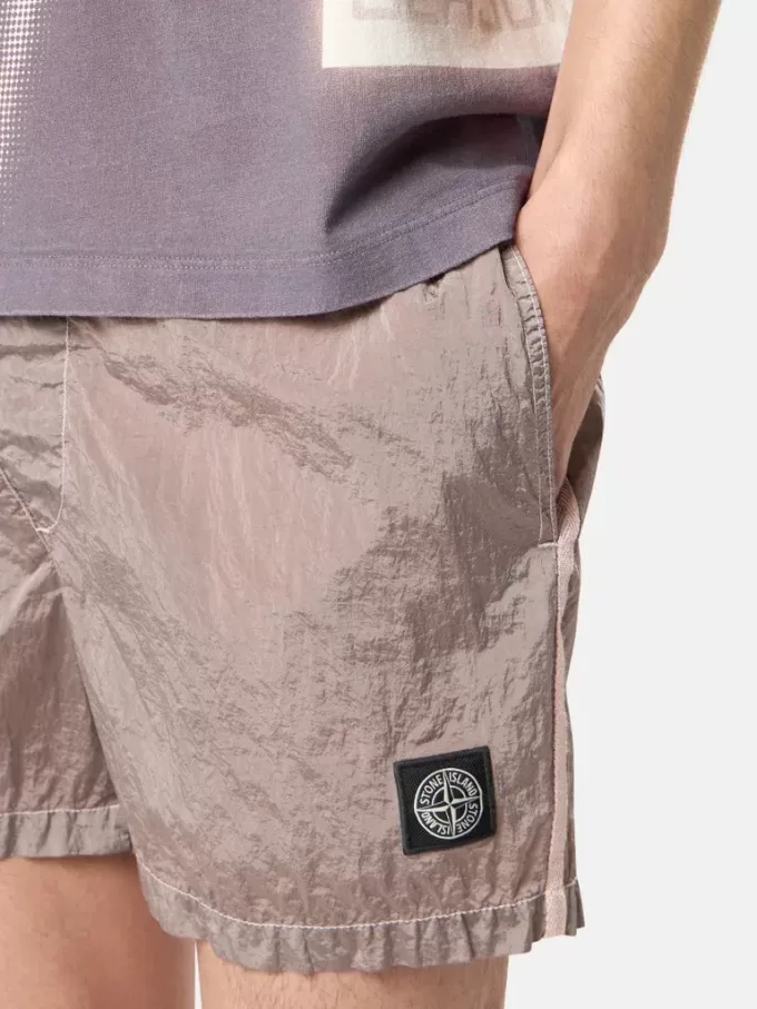 Slim-fit badshorts med fickor