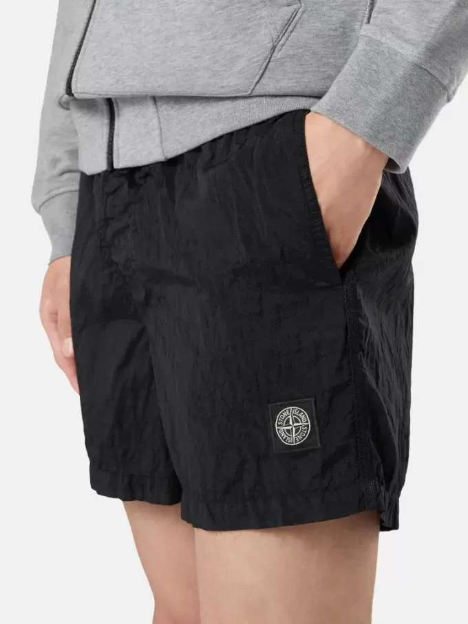 Slim-fit badshorts med fickor Slim-fit badshorts med fickor
