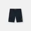 Slim fit-bermudashorts med fickor med dragkedja Slim fit-bermudashorts med fickor med dragkedja