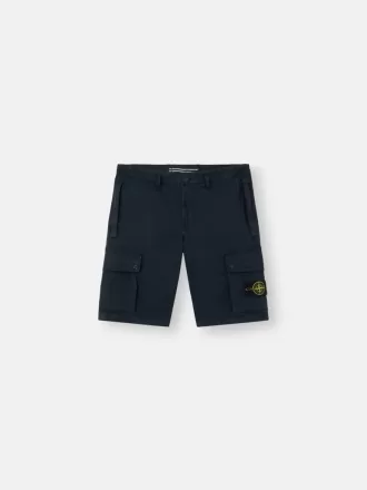 Slim fit-bermudashorts med fickor med dragkedja