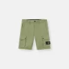 Slim fit-bermudashorts med fickor med dragkedja Slim fit-bermudashorts med fickor med dragkedja
