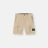 Slim fit-bermudashorts med fickor med dragkedja