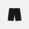 Slim fit-bermudashorts med fickor med dragkedja