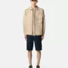 Slim fit-bermudashorts med fickor med dragkedja Slim fit-bermudashorts med fickor med dragkedja