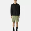 Slim fit-bermudashorts med fickor med dragkedja Slim fit-bermudashorts med fickor med dragkedja