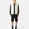 Slim fit-bermudashorts med fickor med dragkedja
