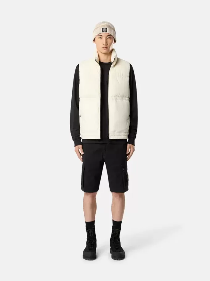 Slim fit-bermudashorts med fickor med dragkedja