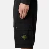 Slim fit-bermudashorts med fickor med dragkedja