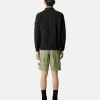 Slim fit-bermudashorts med fickor med dragkedja Slim fit-bermudashorts med fickor med dragkedja
