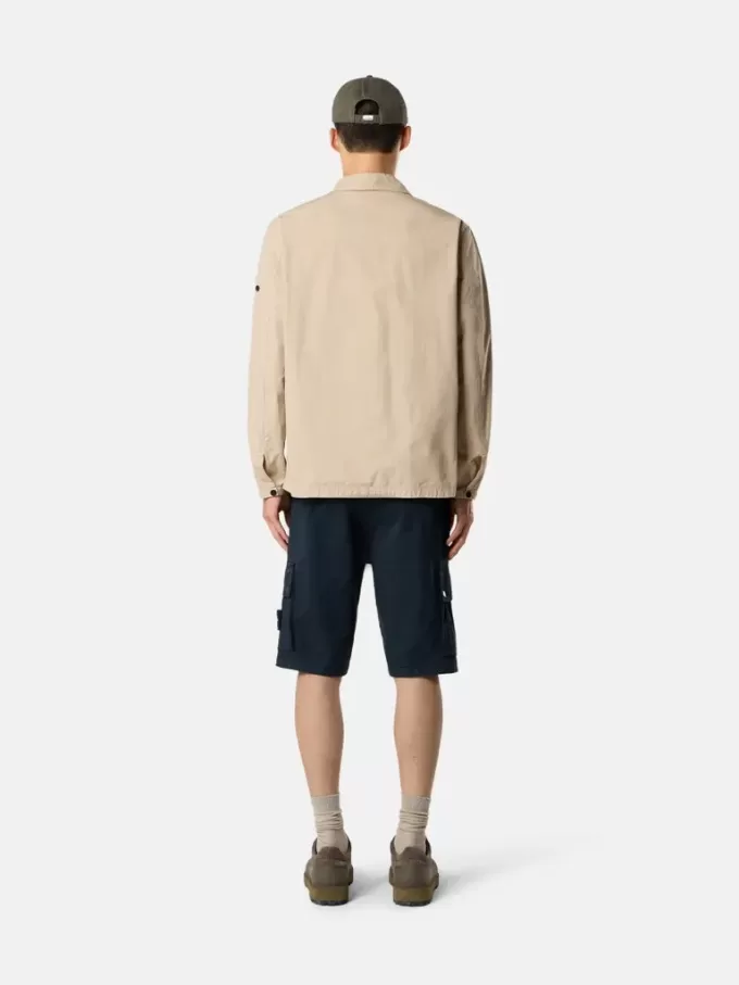 Slim fit-bermudashorts med fickor med dragkedja Slim fit-bermudashorts med fickor med dragkedja