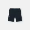 Slim fit-bermudashorts med fickor med dragkedja Slim fit-bermudashorts med fickor med dragkedja