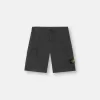 Slim fit-cargobermudashorts med fickor med dragkedja