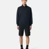 Slim fit-cargobermudashorts med fickor med dragkedja