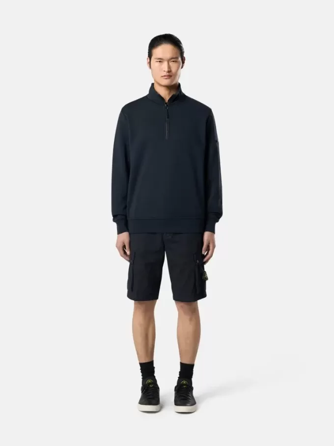 Slim fit-cargobermudashorts med fickor med dragkedja