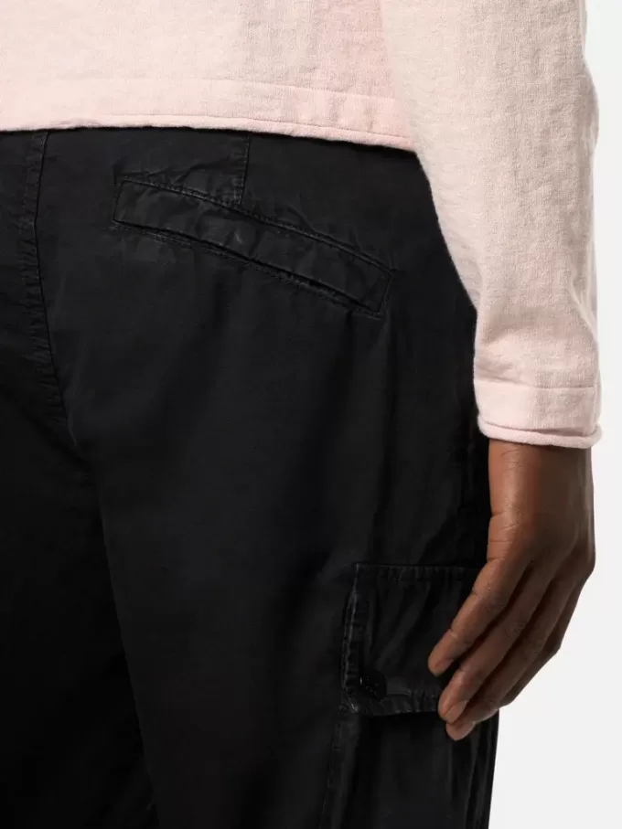 Slim fit-cargobermudashorts med fickor med dragkedja