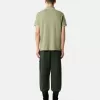 Slim fit kortärmad polotröja med randiga detaljer