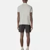 Slim fit kortärmad polotröja med randiga detaljer