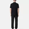 Slim fit kortärmad polotröja med randiga detaljer